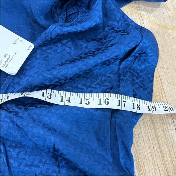 Zadig& Voltaire asymmetric navy blue 100% silk dress RUNWAY PIECE NWT - Picture 10 of 13